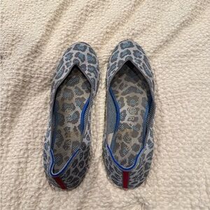 Rothy's Blue and Gray Patterned Women's Flats
